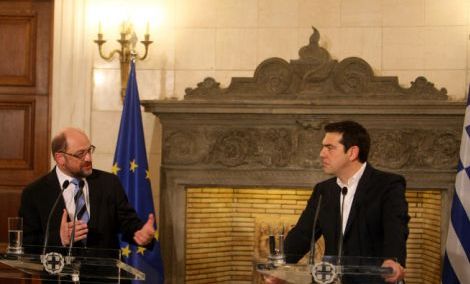 Picture 0 for Τσίπρας-Σουλτς: Συμφώνησαν για φοροδιαφυγή, θα συζητήσουν τα υπόλοιπα